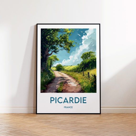 Picardy Poster Art Print France Illustration Vintage Travel Gift