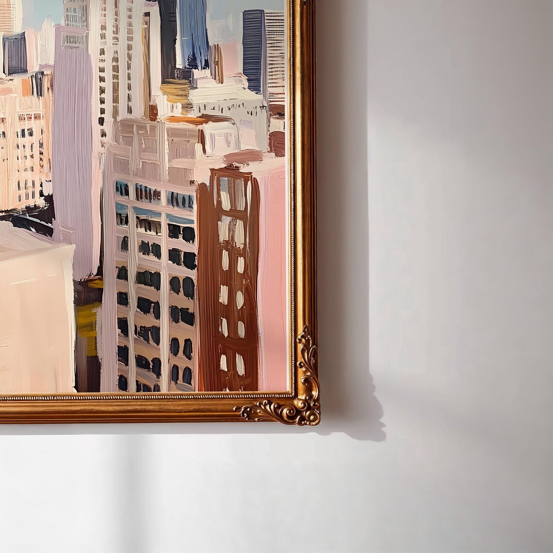 Chicago Vintage Travel Poster, Oil-Painting Style - Image 2