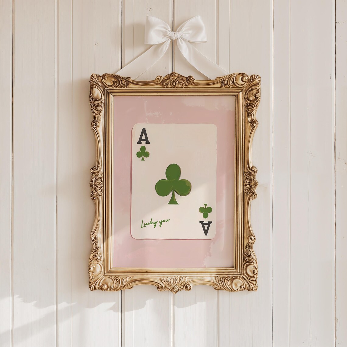 Ace Card Saint Patricks Day Lucky You Art Print - Image 2