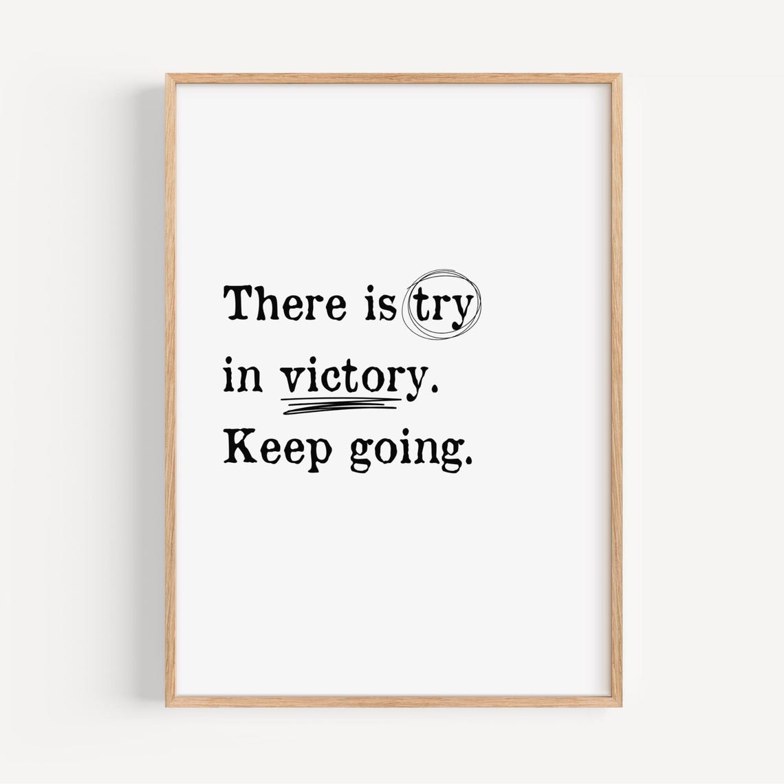 Modern Typography Poster Hidden Words Art Print Thought Provoking Black And White Wall Motivational Quote Home Decor
