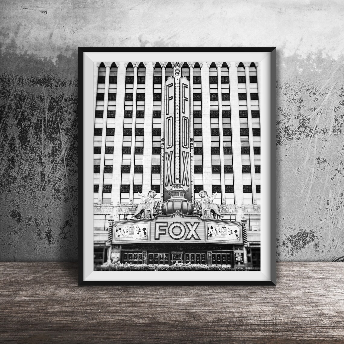 Fox Theatre Detroit Modern Photography Art Print - Image 2