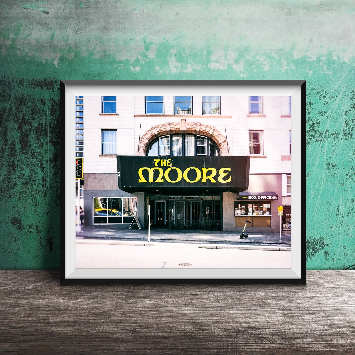 The Moore Theatre Grand Marquee Box Office Sign Photography Poster