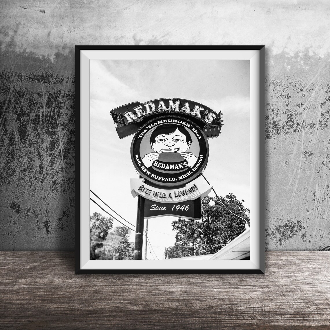 Redamaks Burgers New Buffalo Michigan Photography Original Wall Art Photo Modern Photography Unframed Decor Southwest Michigan - Image 2