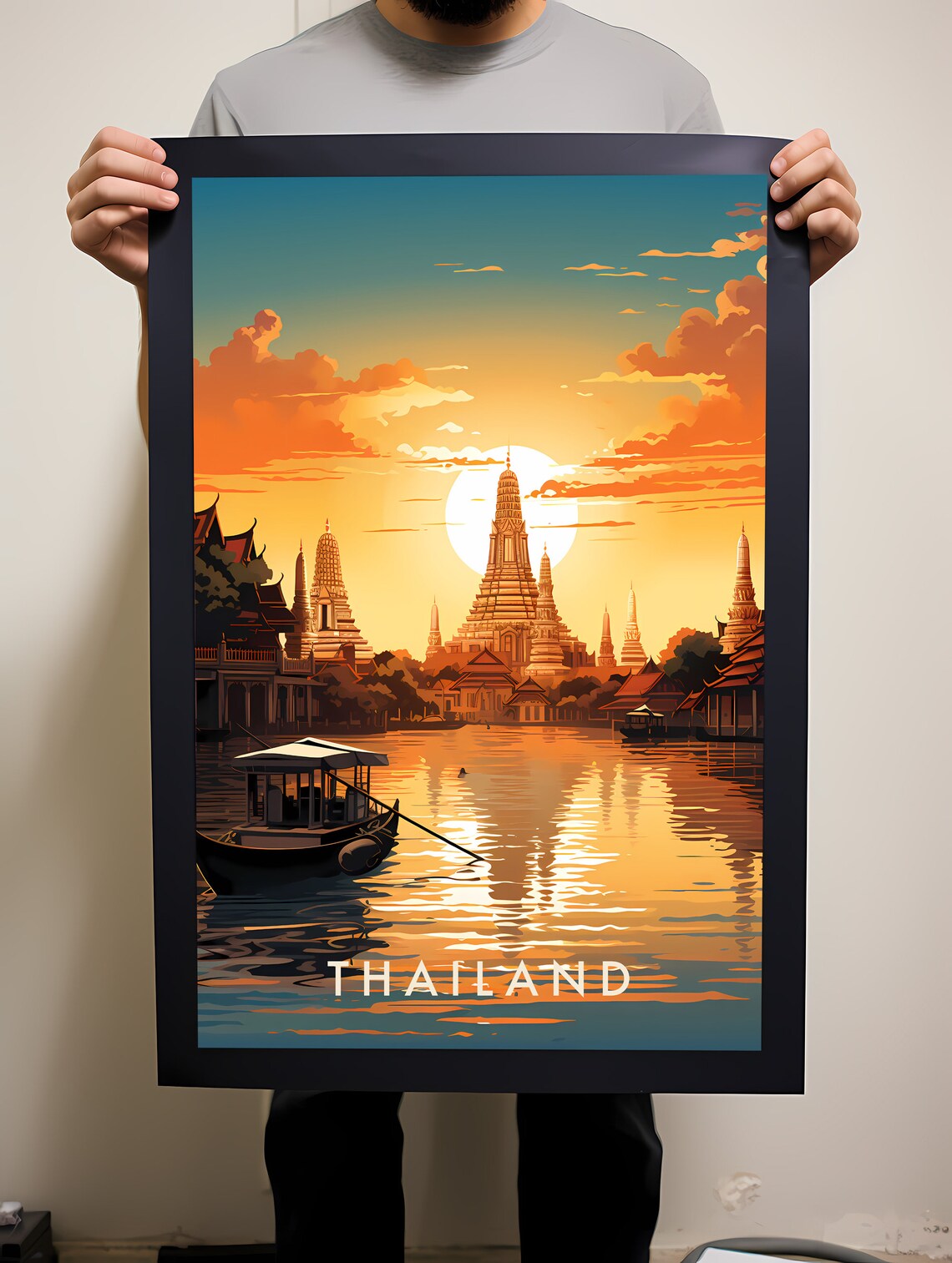 Thailand Travel Poster, Asia Wall Art Print - Image 2