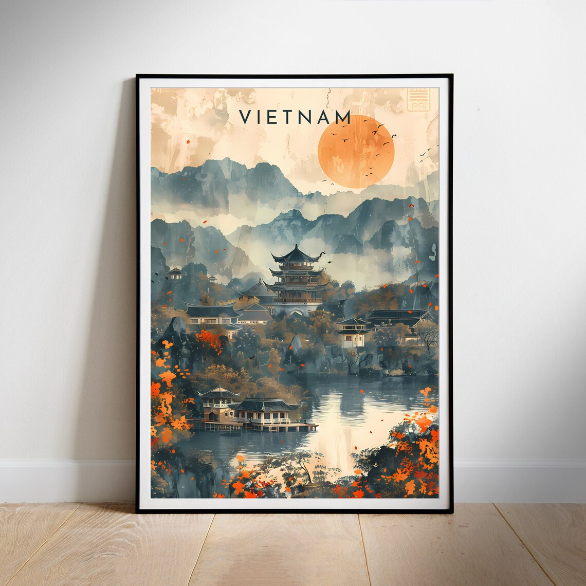 Vietnam Retro Travel Poster, Wall Art Print - Image 2