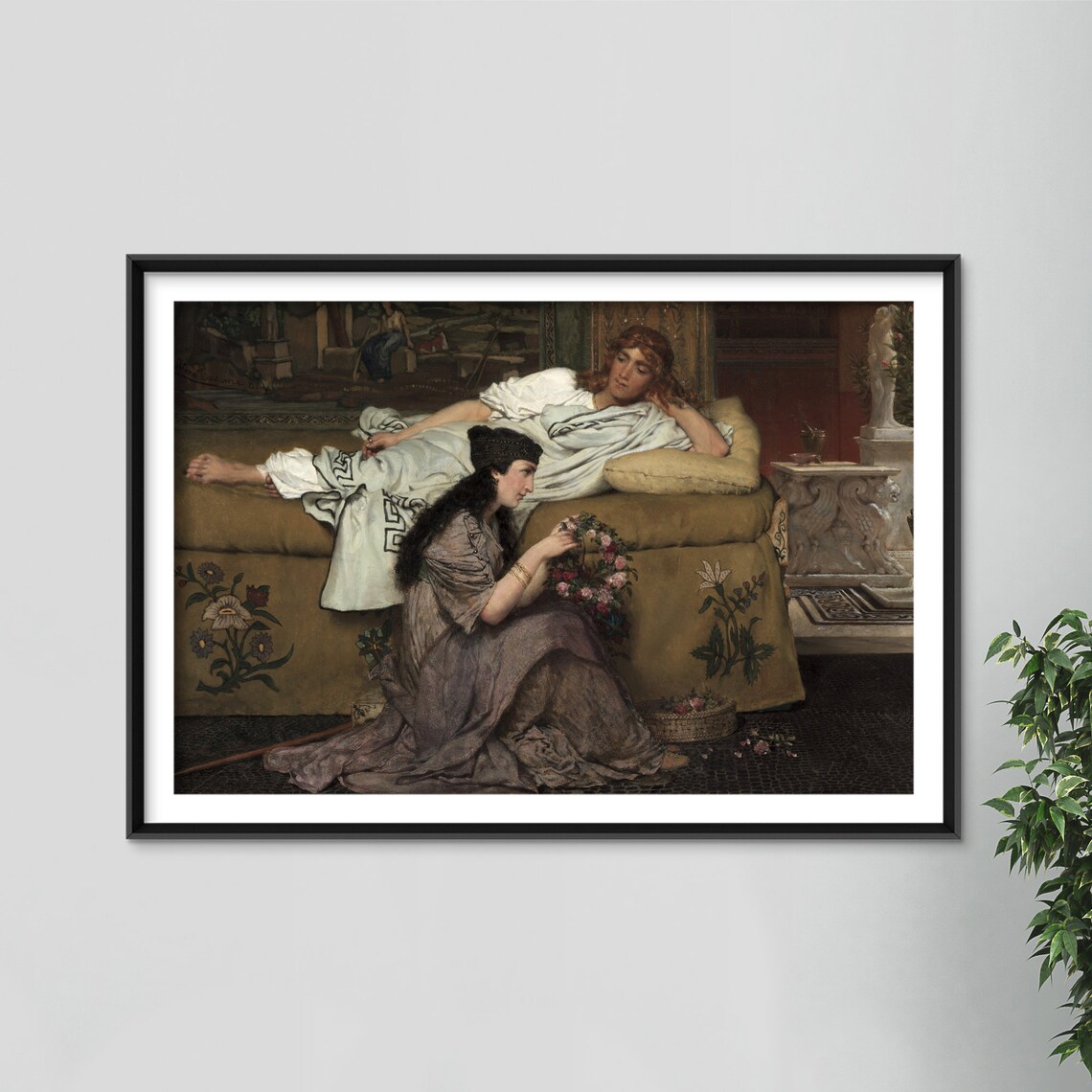 Lawrence Alma Tadema Glaucus and Nydia 1867 Pompeian Scene Art Print