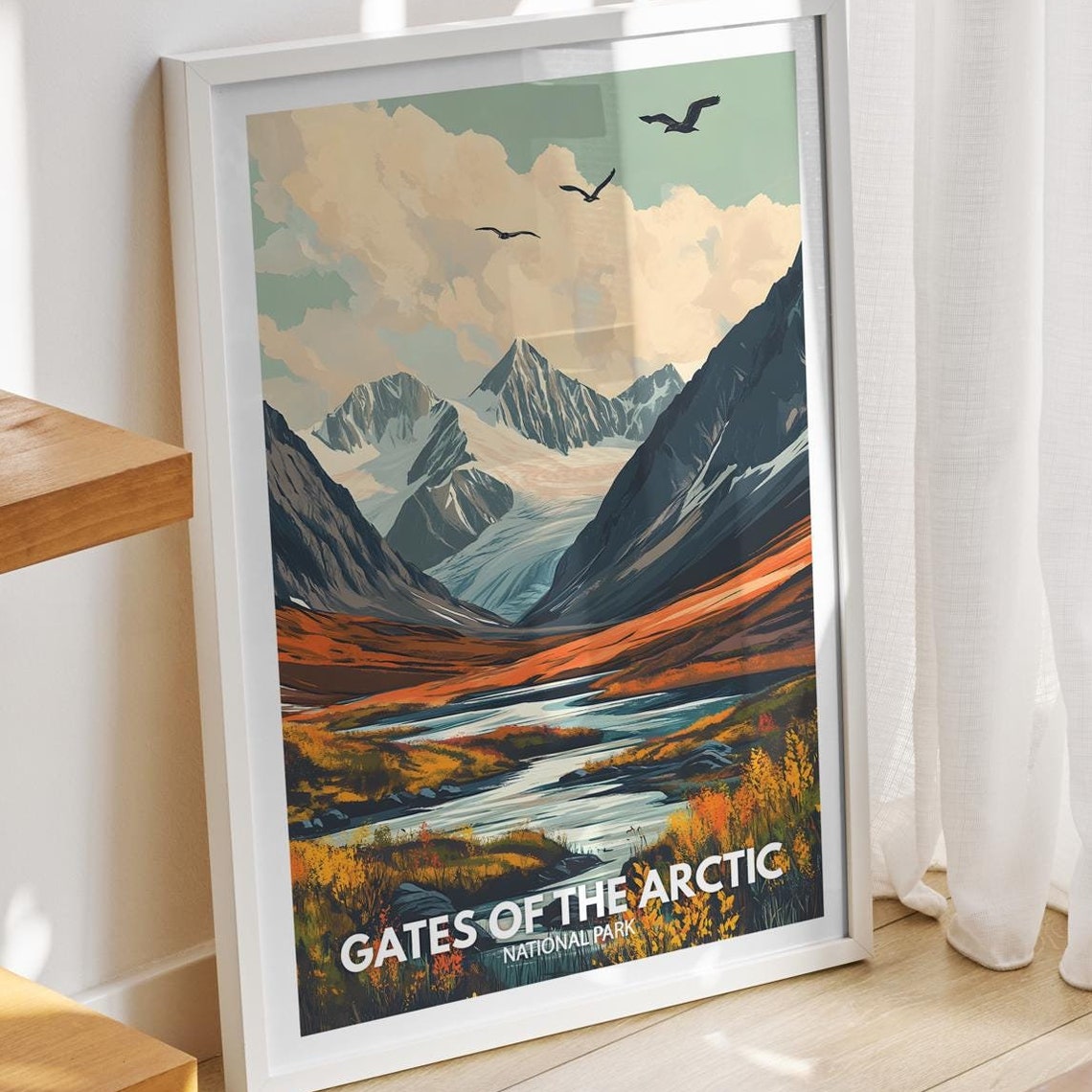 Gates Of The Arctic National Park Print Gates Of The Arctic Gates Of The Arctic Travel Art Poster Gates Of The Arctic Wall Art Decor
