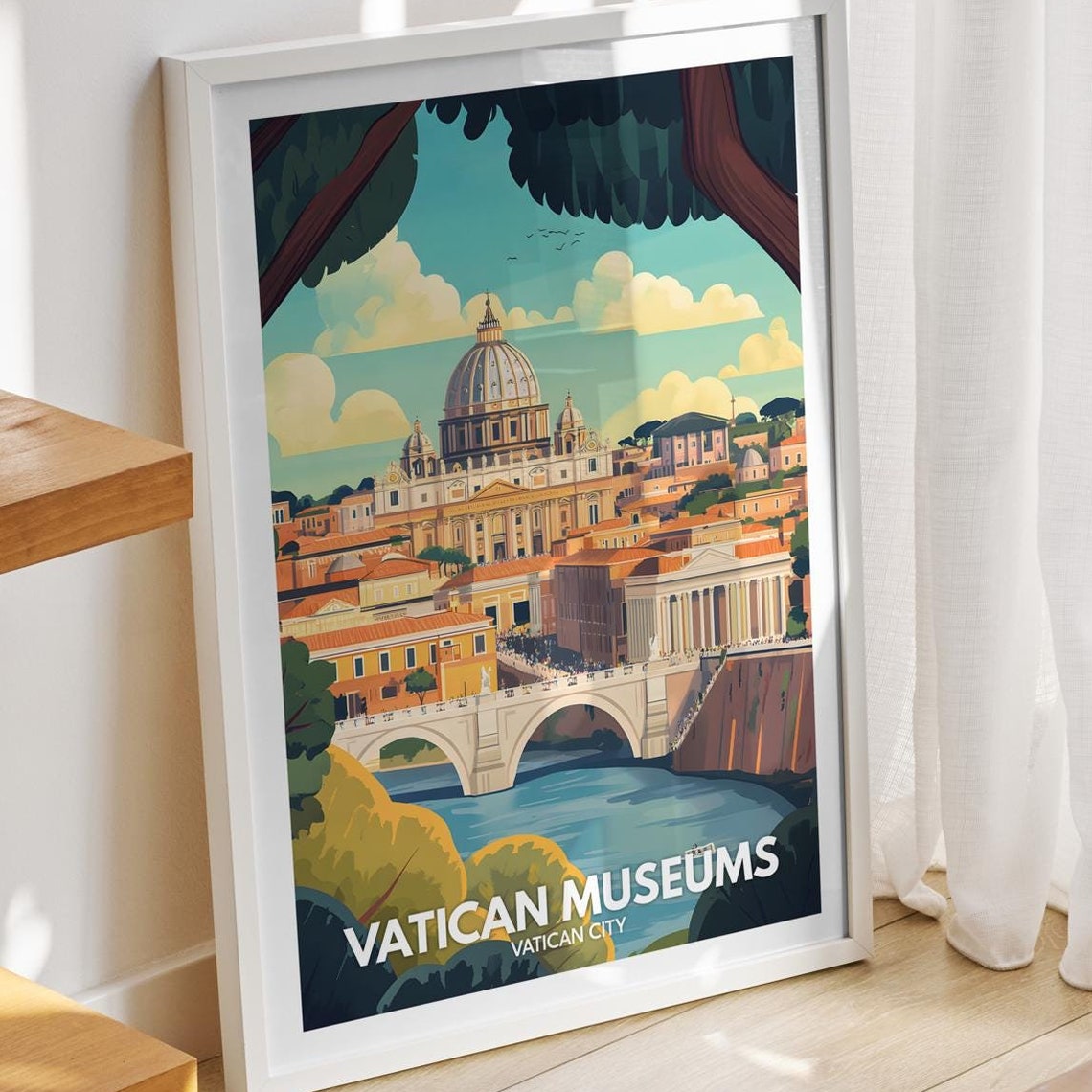Vatican Museums Print Vatican City Vatican Museums Poster Vatican City Travel Art Poster Vatican City Wall Art Vatican City Art Decor