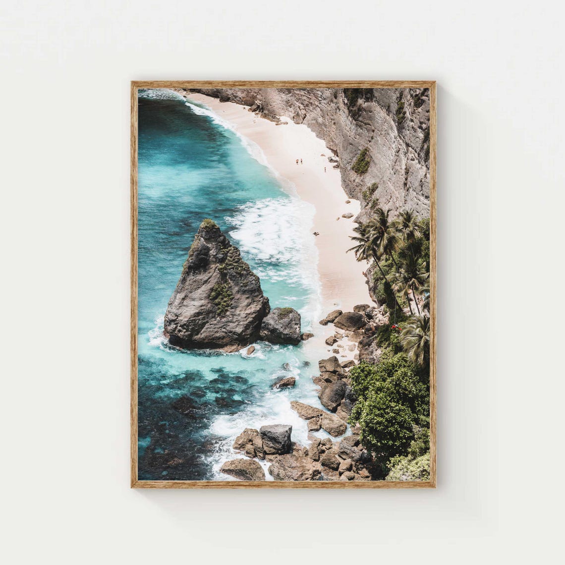 Diamond Beach Nusa Penida Bali Aerial Tropical Beach View Poster