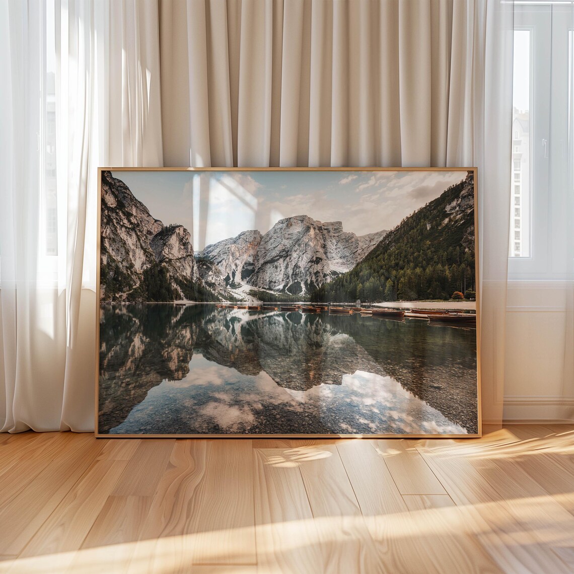 Lago Di Braies Dolomites Travel Poster, Italy - Image 4