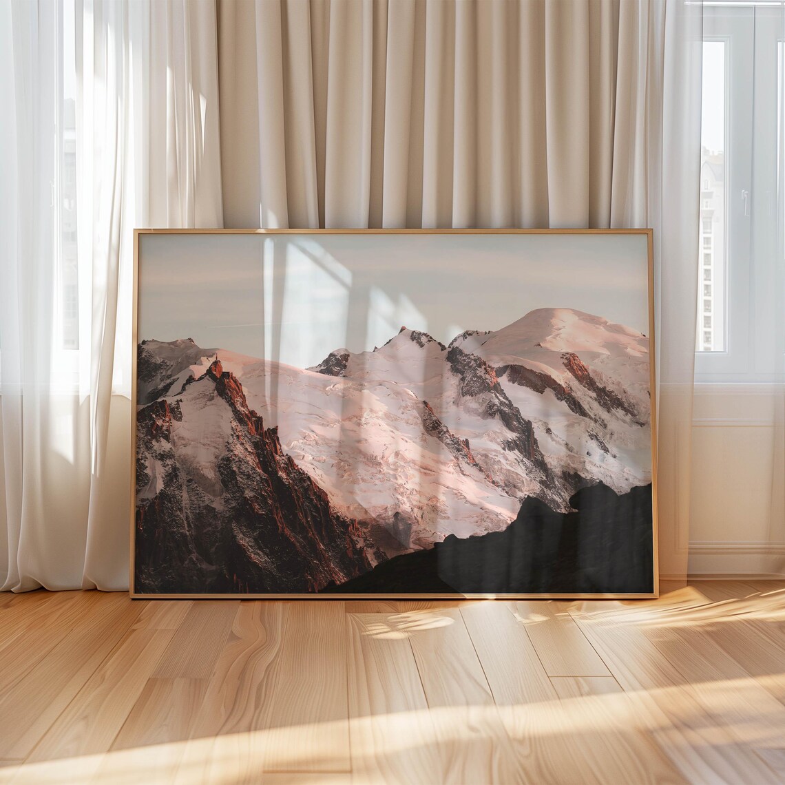 Mt Blanc Chamonix French Alps France Mountain Photography Wall Art Print Nature Decor Art For Living Room New Home Gift - Image 4