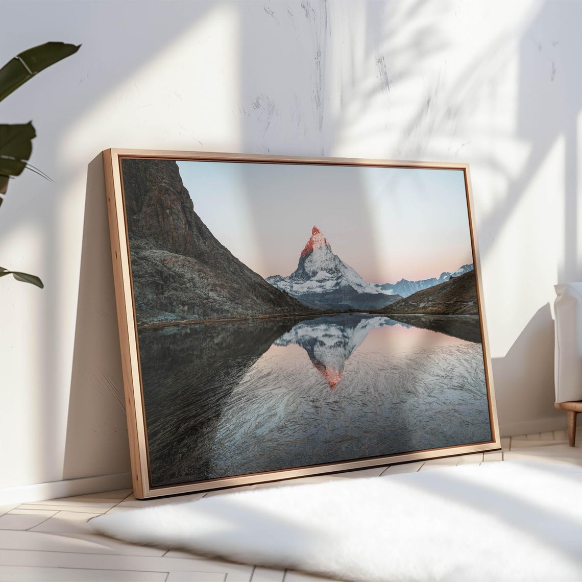 Matterhorn Sunrise Reflected In Riffelsee Lake Zermatt Alps Poster - Image 3