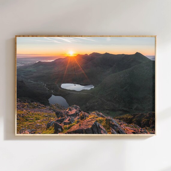 Carrauntoohil Sunrise Co Kerry Ireland Mountain Photography Wall Art Print Nature Prints Irish Gift Ideas Living Room Art