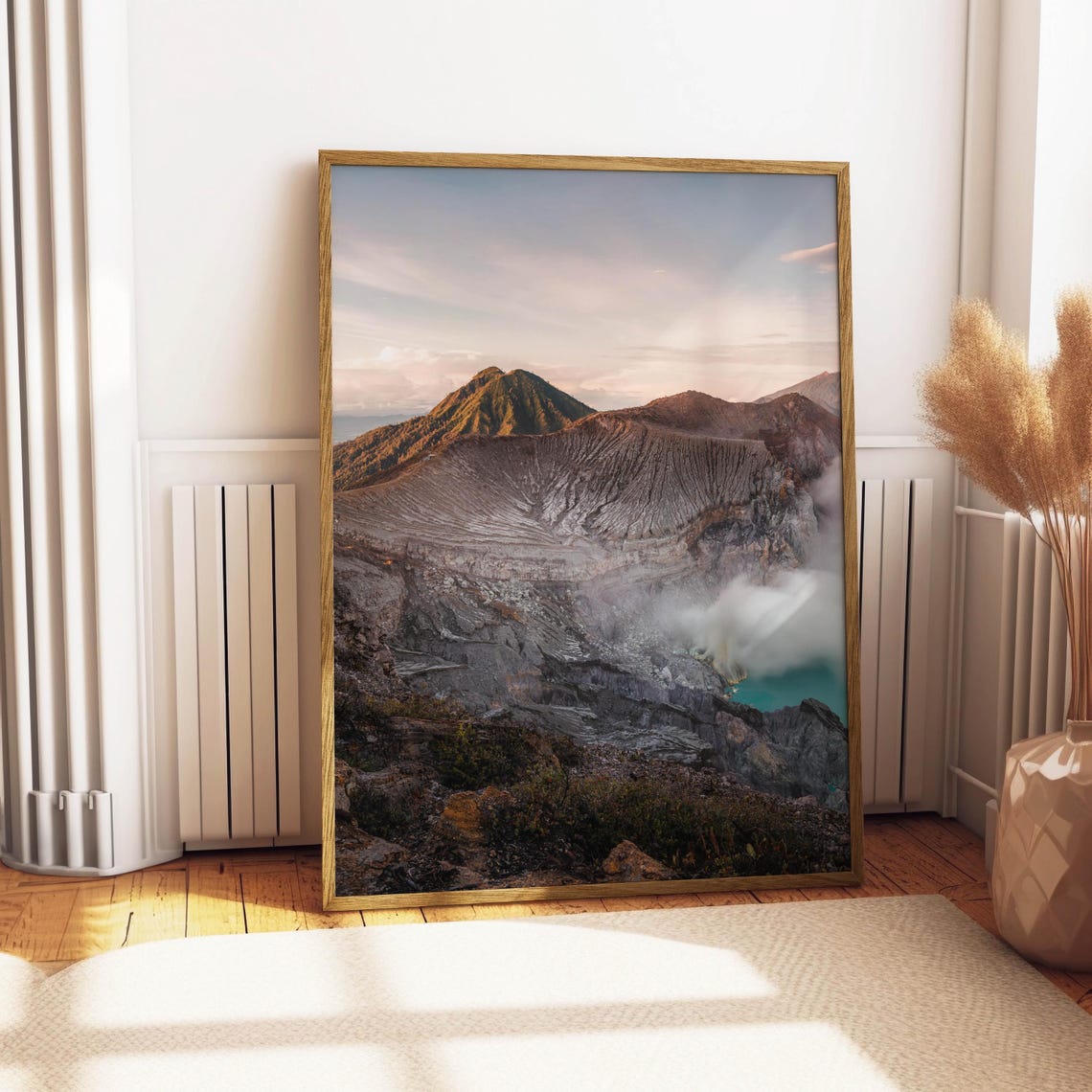 Ijen Volcano Sunrise Crater Lake East Java Indonesia View Poster - Image 4