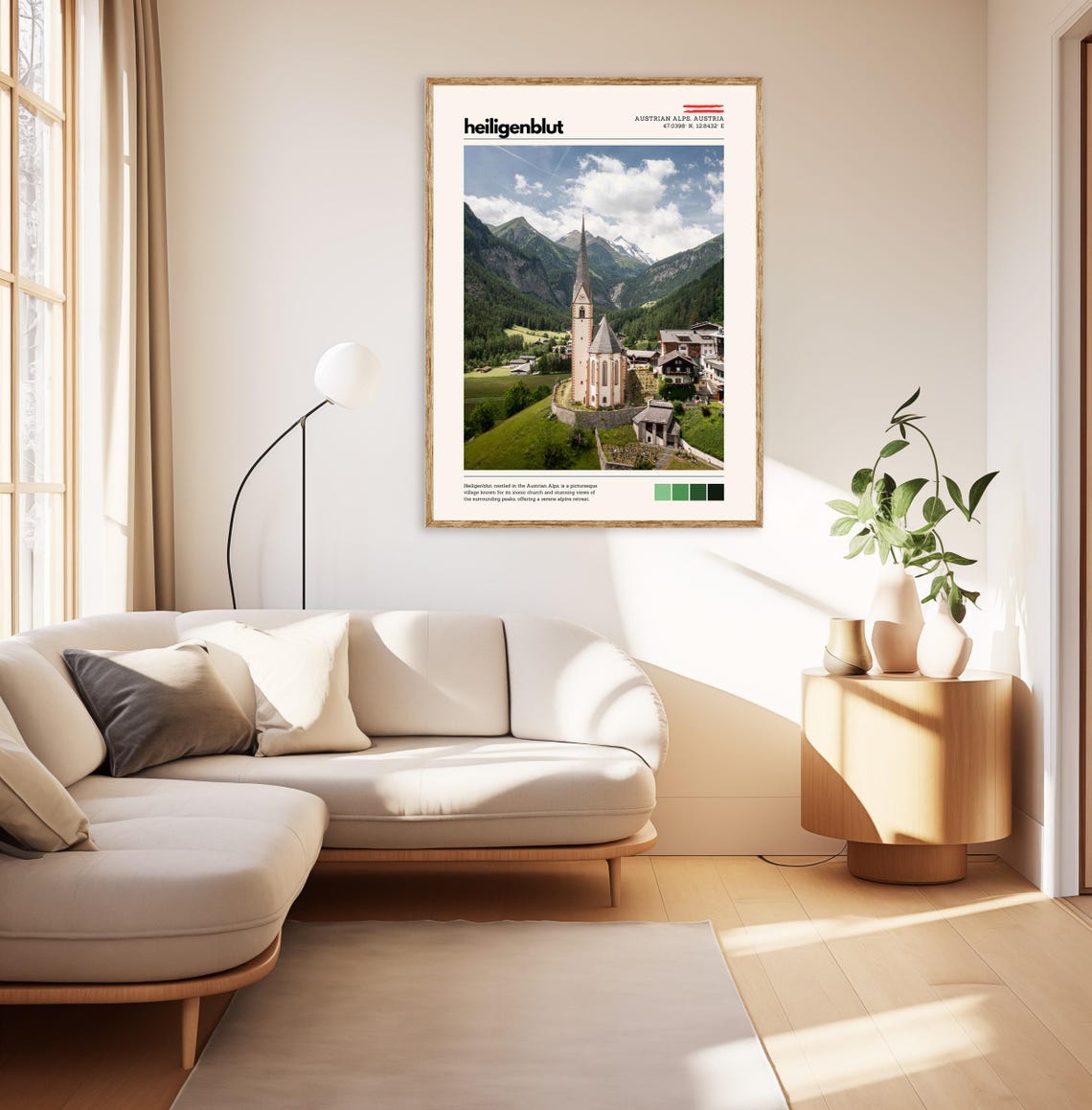 Heiligenblut Austria Alpine Village Church Mountain Valley Poster - Image 2