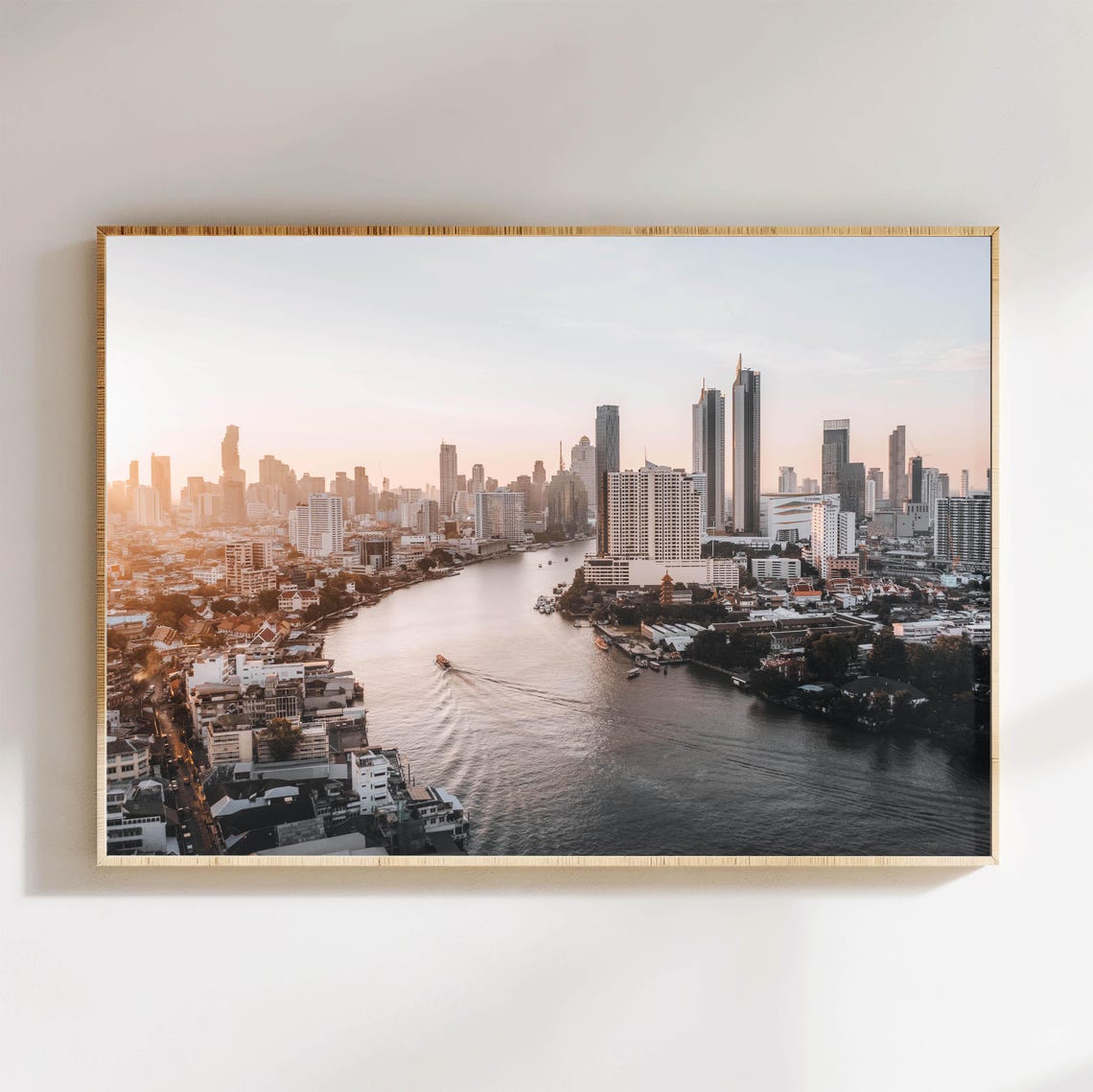 Bangkok Skyline Thailand South East Asia Street Photography Wall Art Print Modern Home Decor Art For Living Room Gift For New Home
