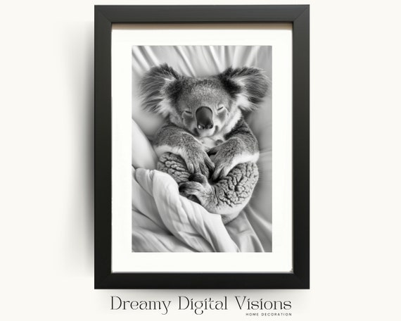 Adorable Koala Nursery Wall Art Baby Shower Gift Koala Poster Cute Animal For Kids Room Nursery Room Decor