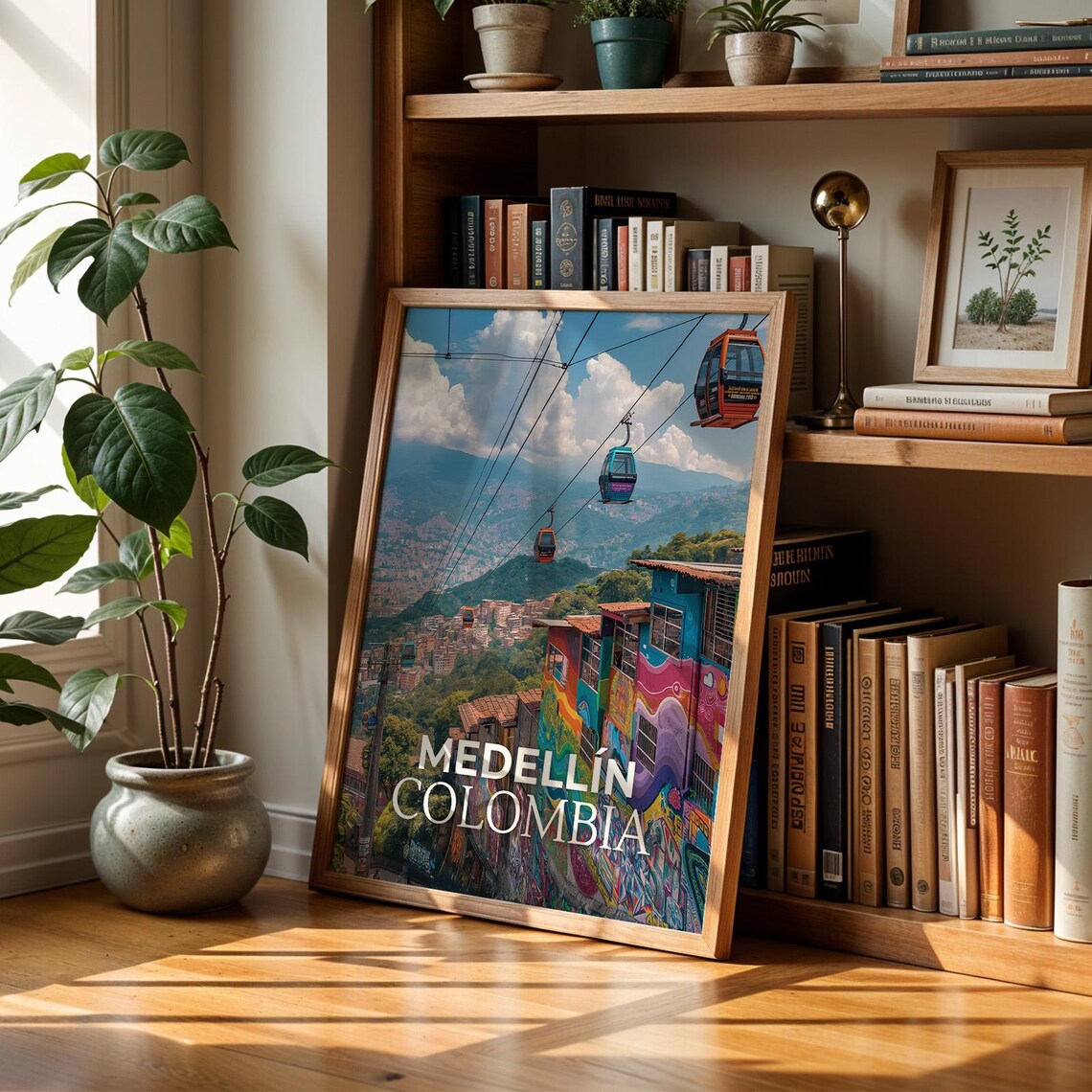 Medelln Colombia Street Art Print Comuna 13 Cityscape