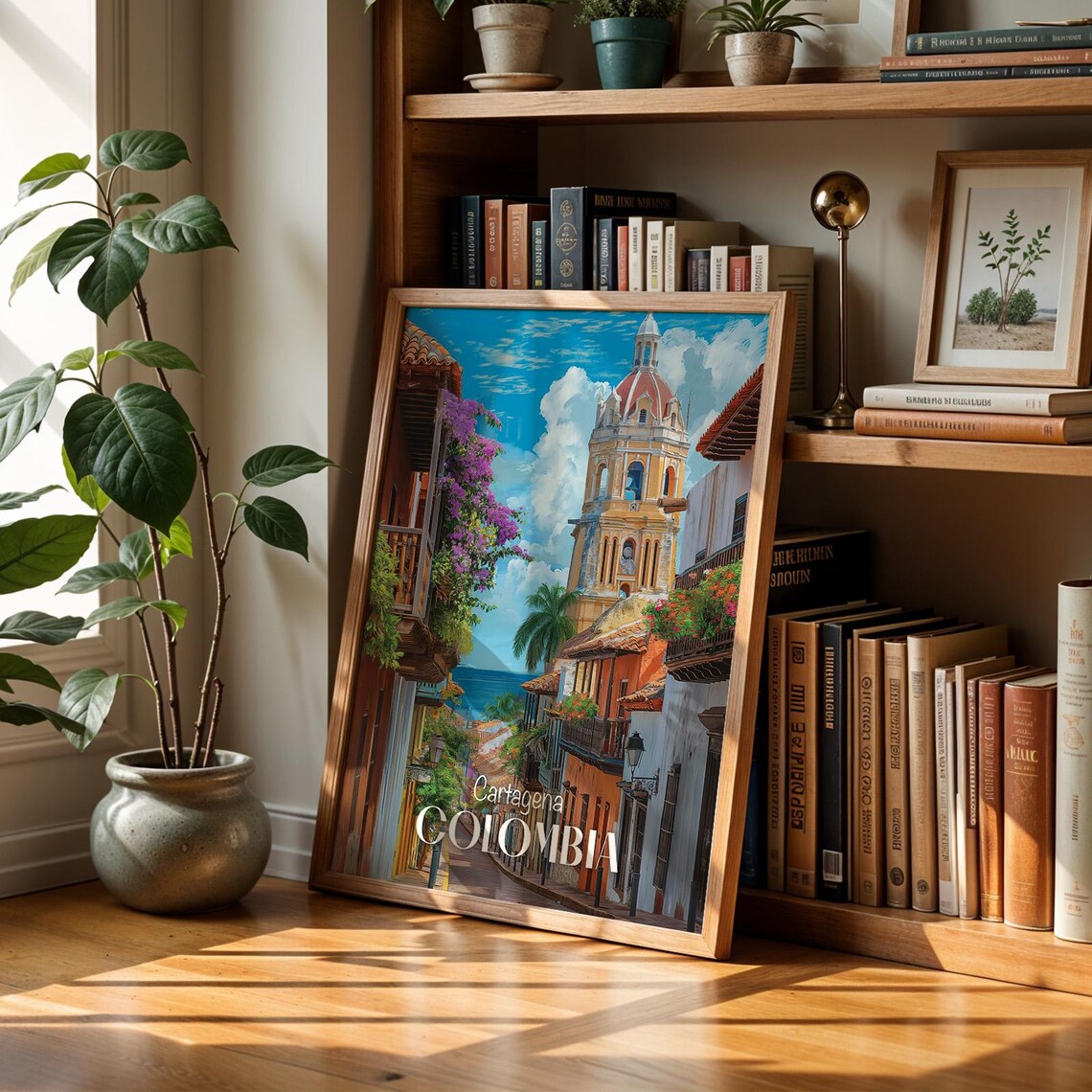 Cartagena Colombia Print Vibrant Coastal Cityscape