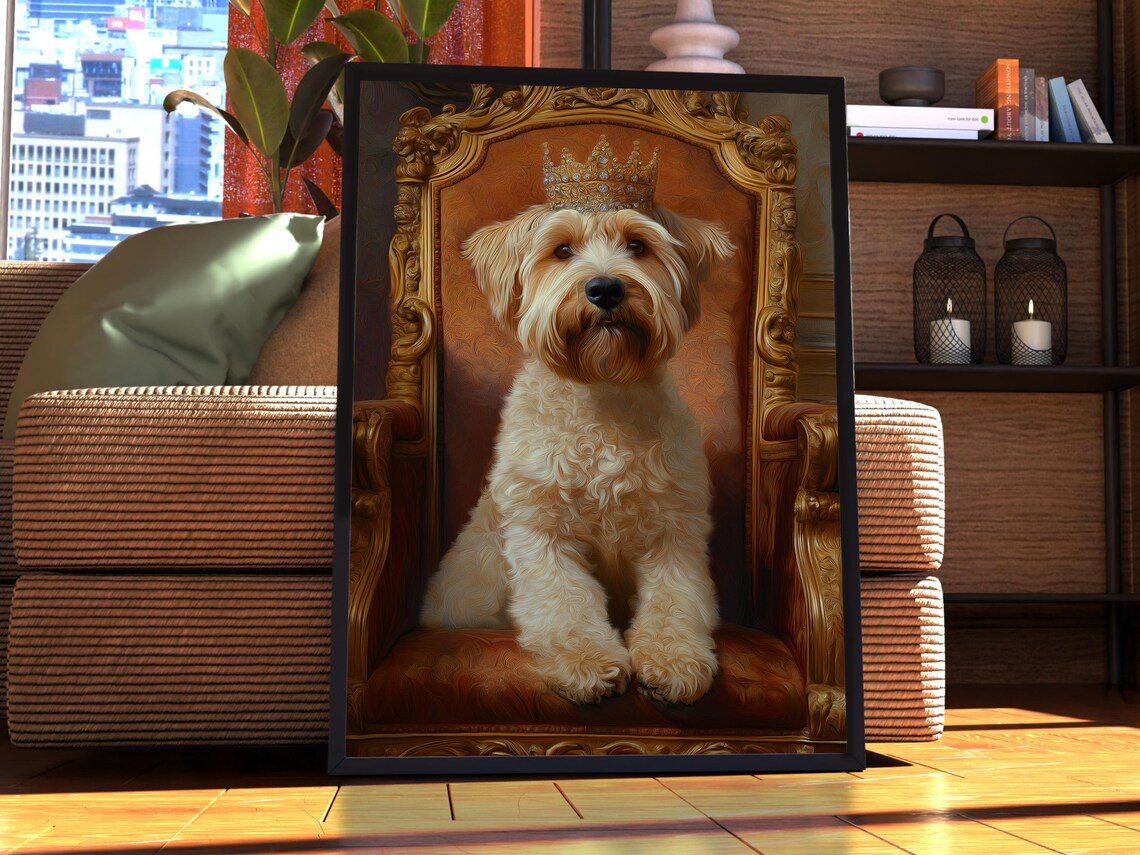 Wheaten Terrier Royal Portrait Art Print