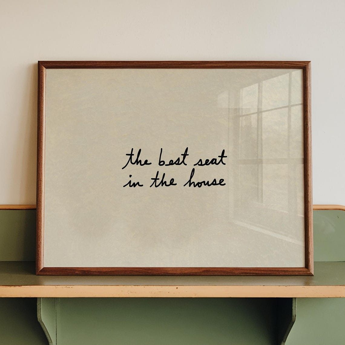 The Best Seat In The House Funny Handwritten Bathroom Art Poster
