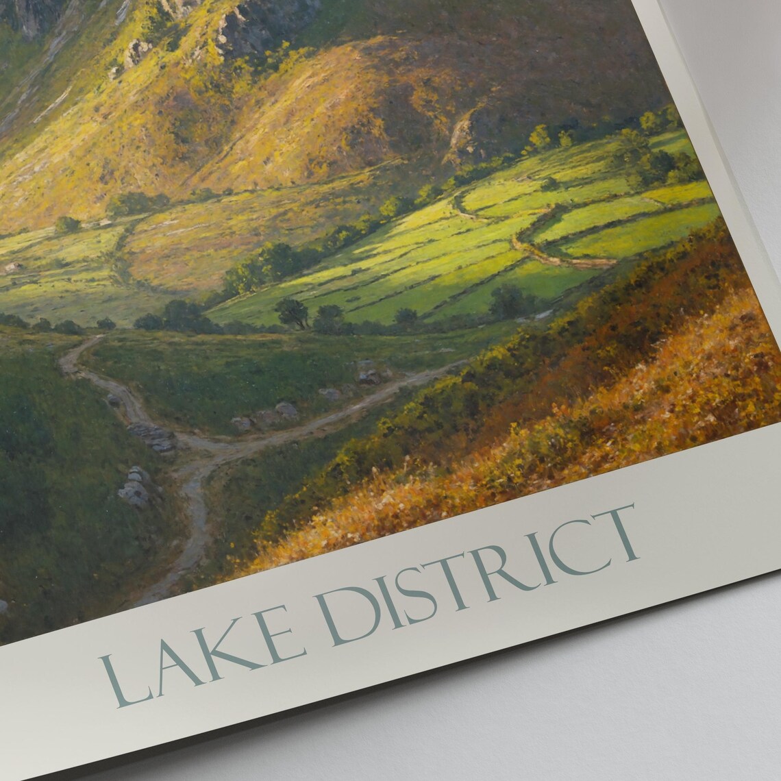 Lake District England Green Fells Valley Langdale Hiking Poster - Image 2