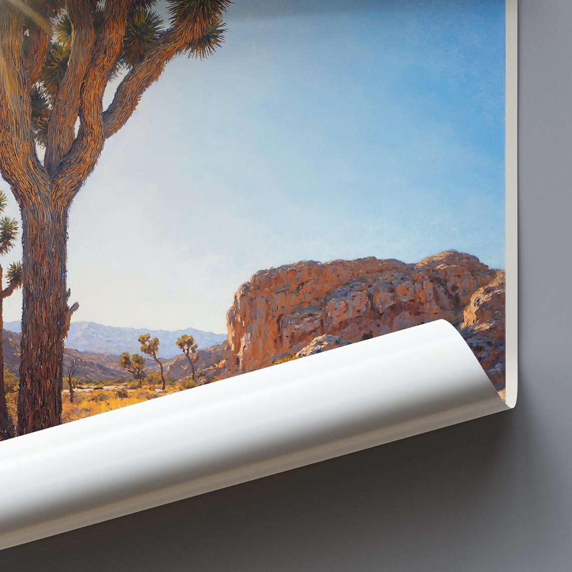 Joshua Tree National Park California Desert Sun Painted Travel Poster - Image 3