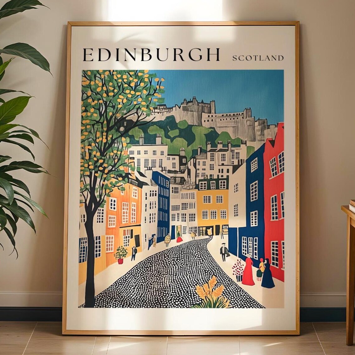 Edinburgh City Art Print, Historic Scotland Travel Poster