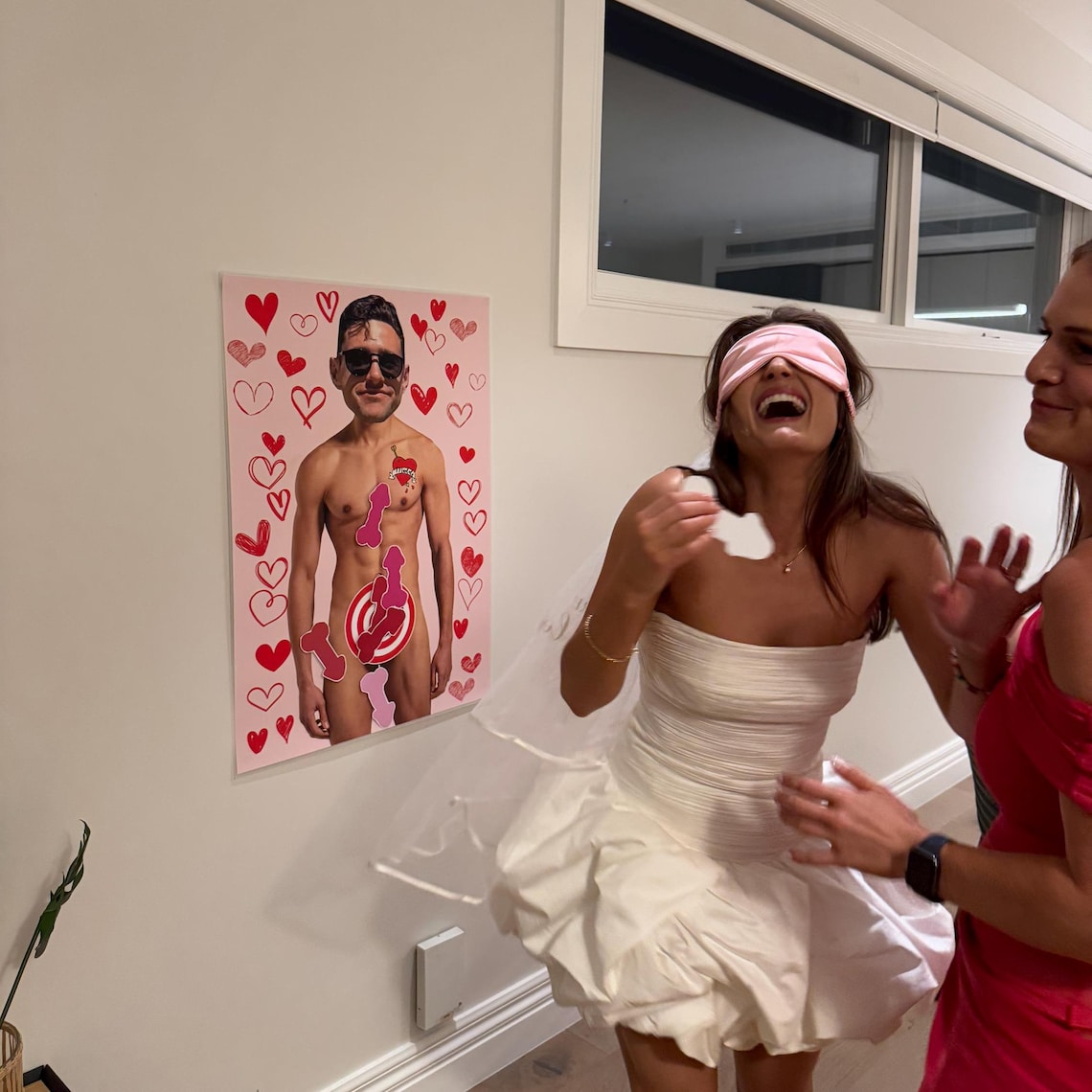 Pin The Junk On The Hunk Bachelorette Party Art Print - Image 3
