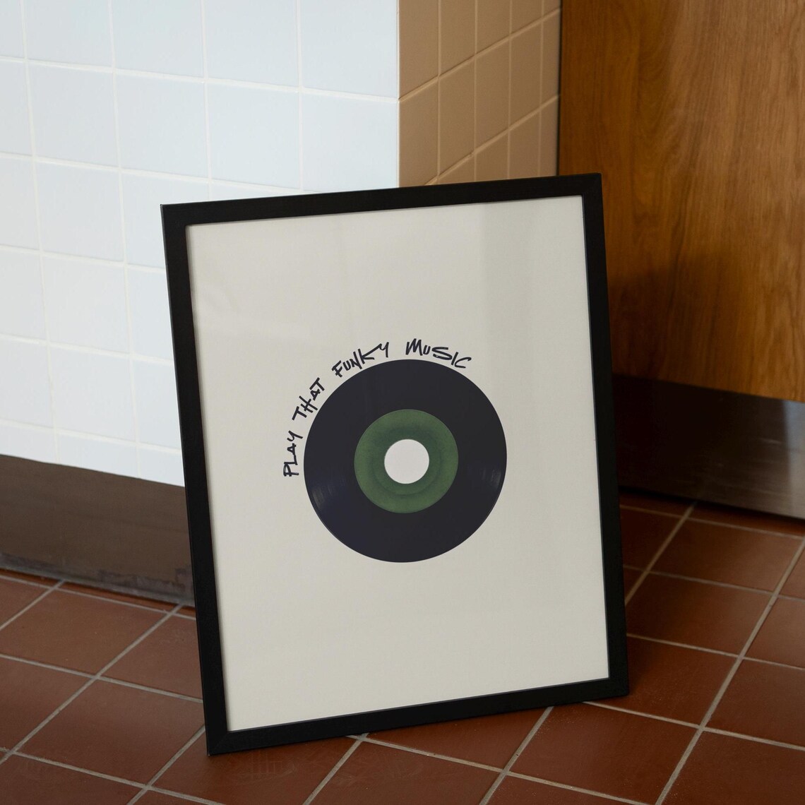 Play That Funky Music Minimalist Vinyl Record Music Art Poster - Image 5