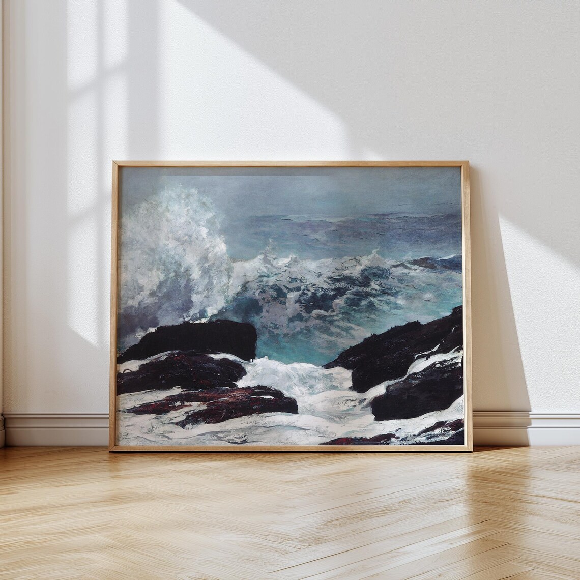 Winslow Homer Northeaster Crashing Ocean Waves Seascape Art Poster