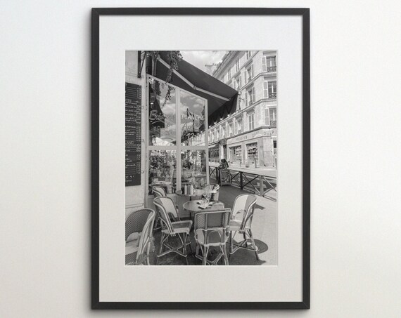 Paris Cafe France Parisian Life Travel Poster