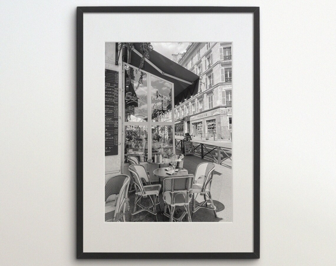 Paris Cafe France Parisian Life Travel Poster