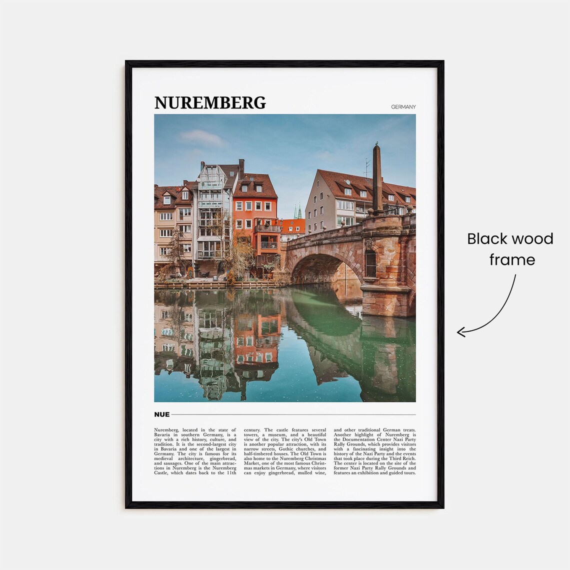 Nuremberg Travel Poster, Germany Art Print - Image 2