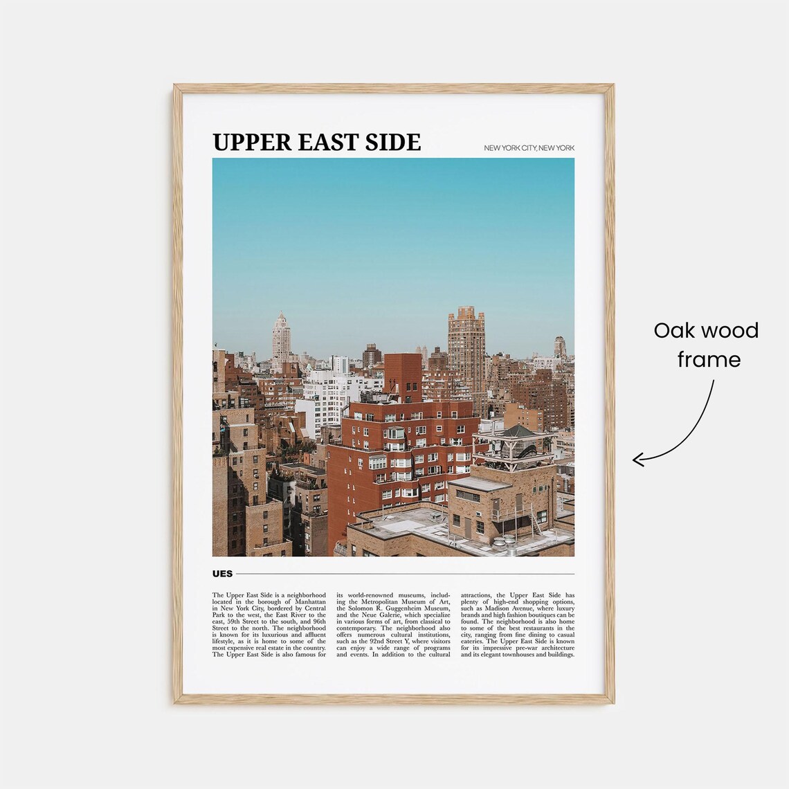 Upper East Side Travel Poster, New York Wall Art - Image 3