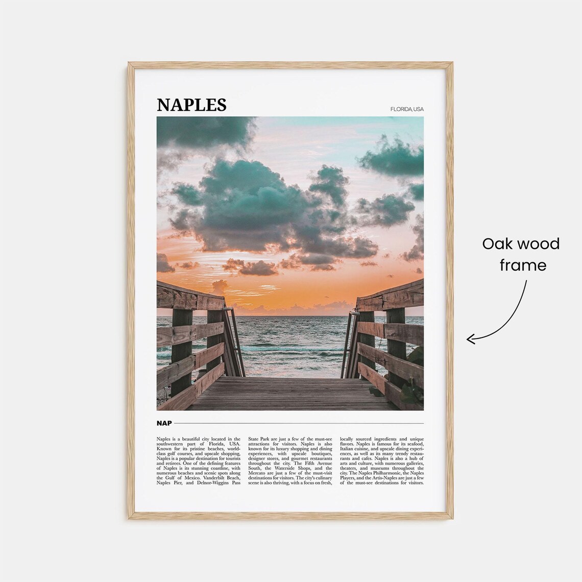 Naples Florida Travel Poster, Naples Wall Art Print - Image 3