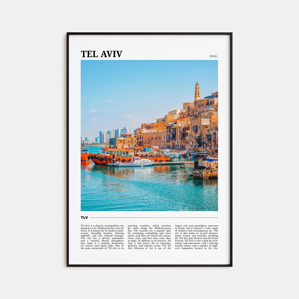Tel Aviv Photo Travel Poster