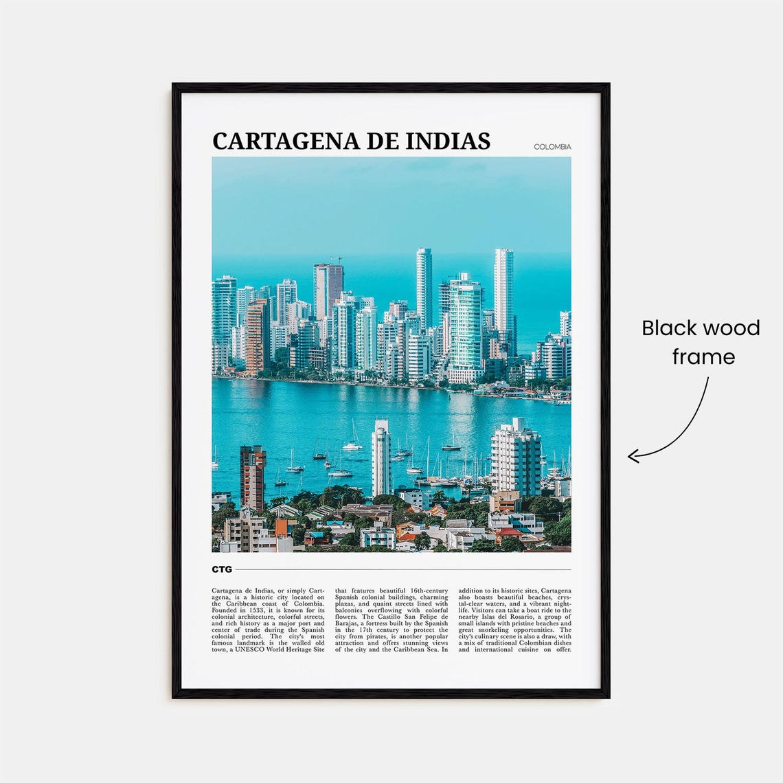 Cartagena De Indias Travel Poster Cartagena De Indias Wall Art Cartagena De Indias Poster Print Cartagena Photo Cartagena Decor - Image 2