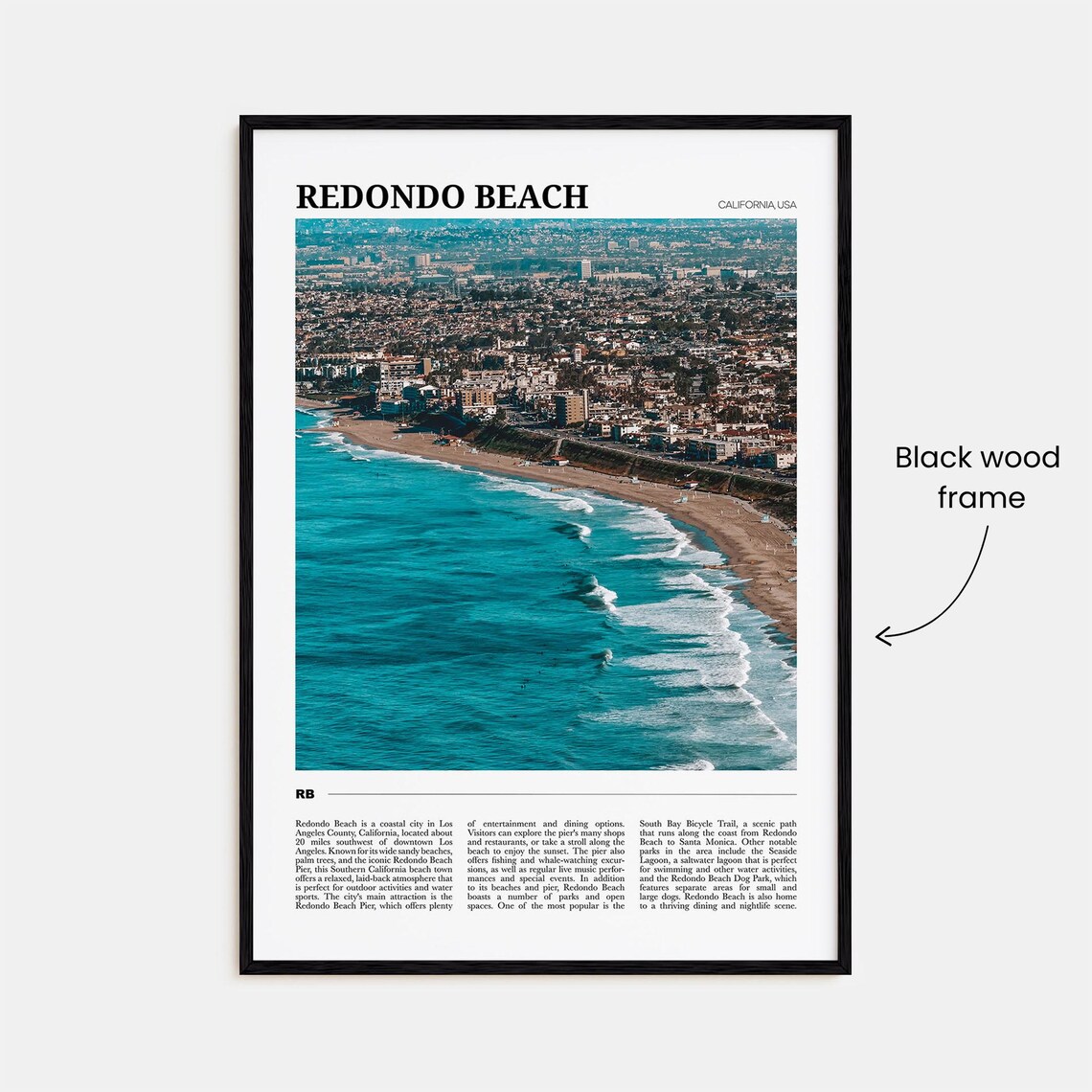 Redondo Beach Travel Poster, California USA - Image 2