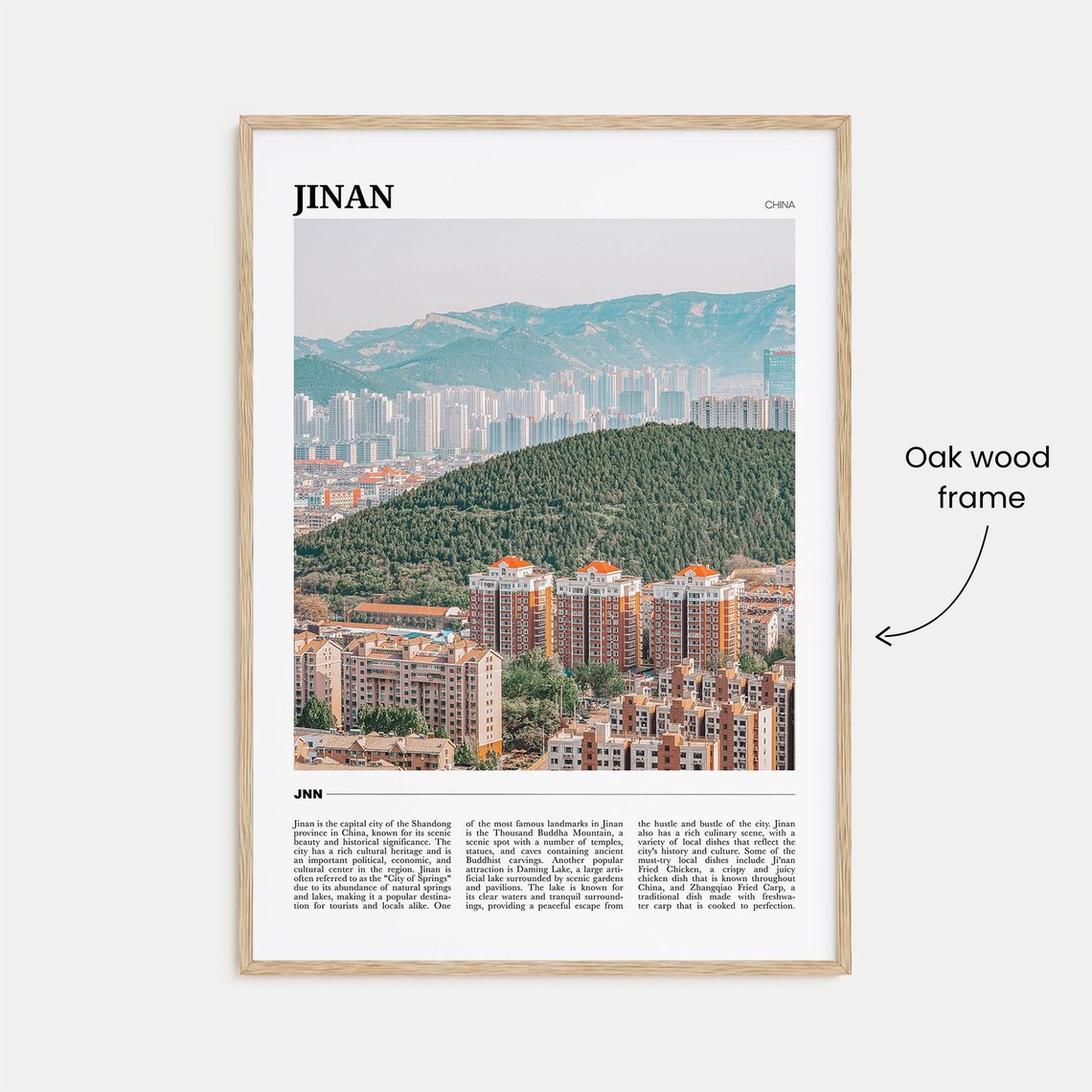 Jinan China City of Springs Mountain Travel Photography Poster - Image 3