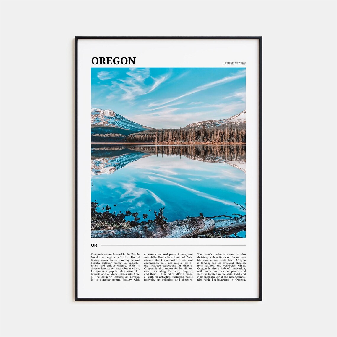 Oregon Travel Poster No. 2, Travel Poster