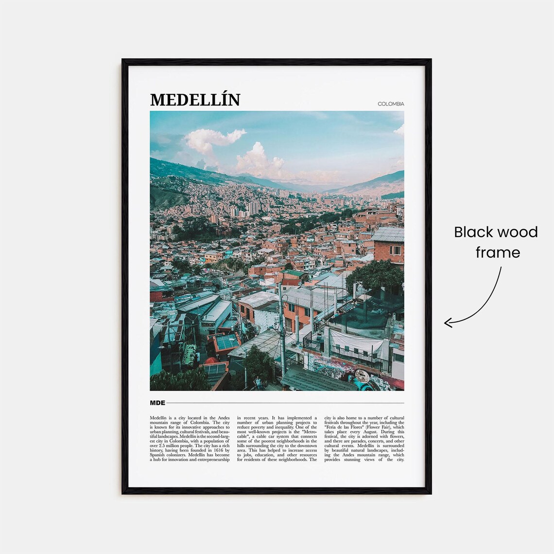 Medellin Medelln Decor Colombia Travel Poster - Image 2