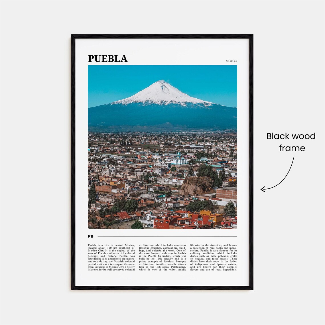 Puebla Travel Poster, Mexico Wall Art Print - Image 2