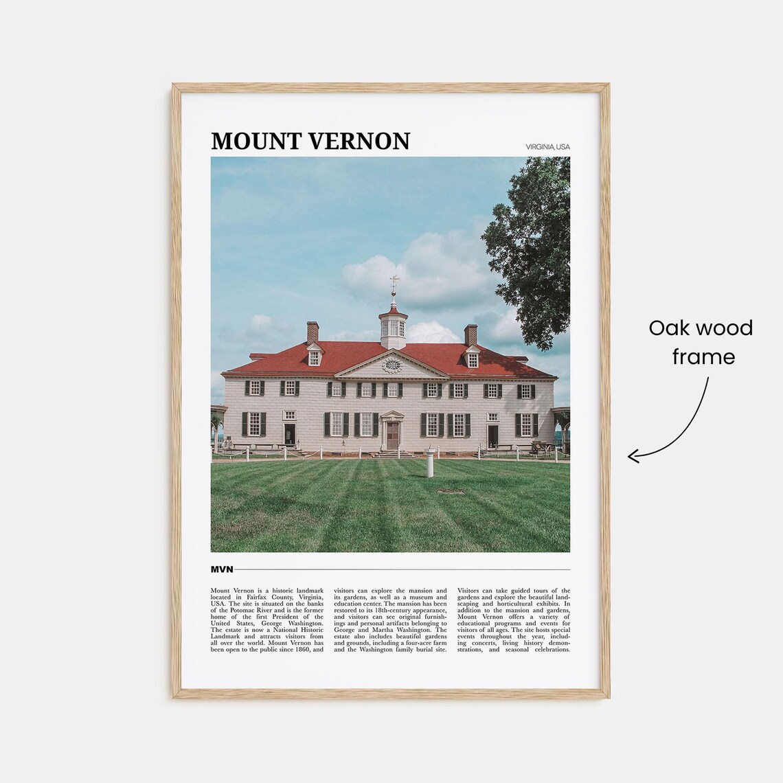 Mount Vernon Travel Poster, Virginia Wall Art Print - Image 3