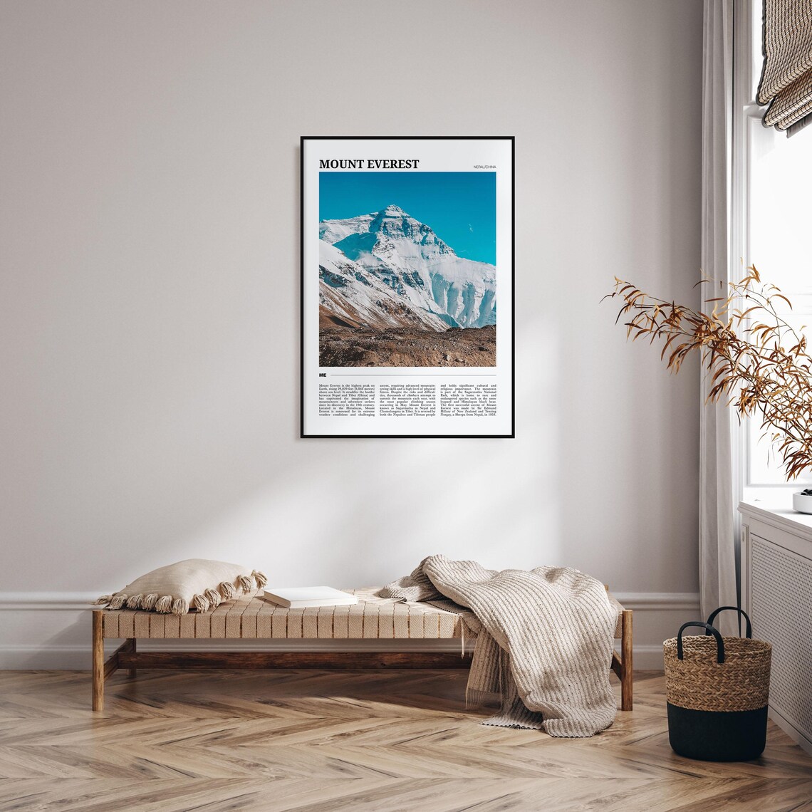 Mount Everest Travel Poster, Nepal and China - Image 4
