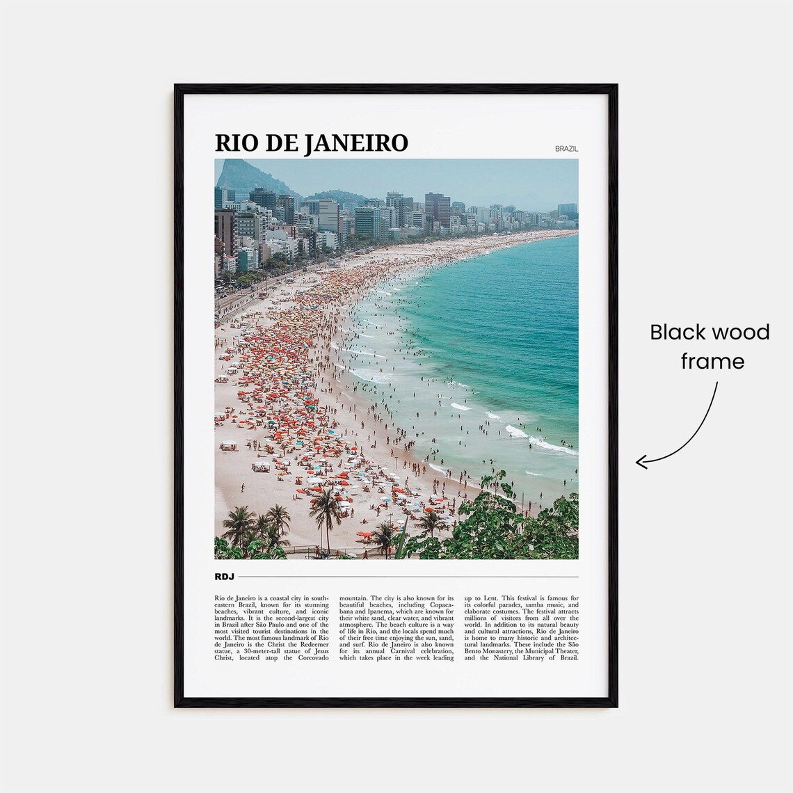 Rio De Janeiro Photo Brazil Wall Art Print - Image 2