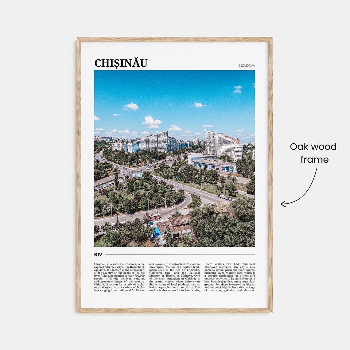 Chisinau Travel Poster, Moldova Wall Art Print - Image 3