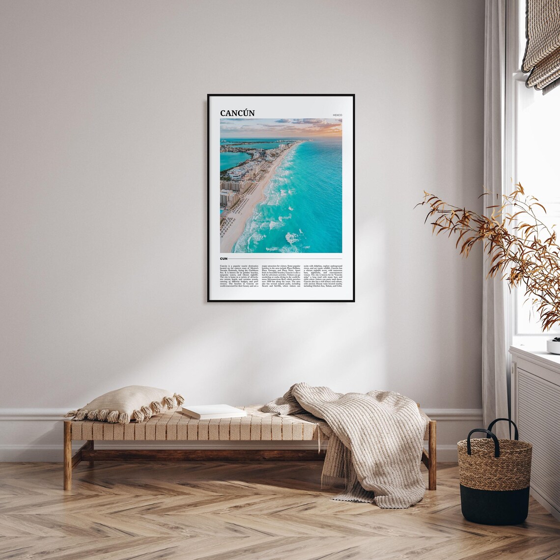 Cancun Decor Mexico Travel Poster - Image 4