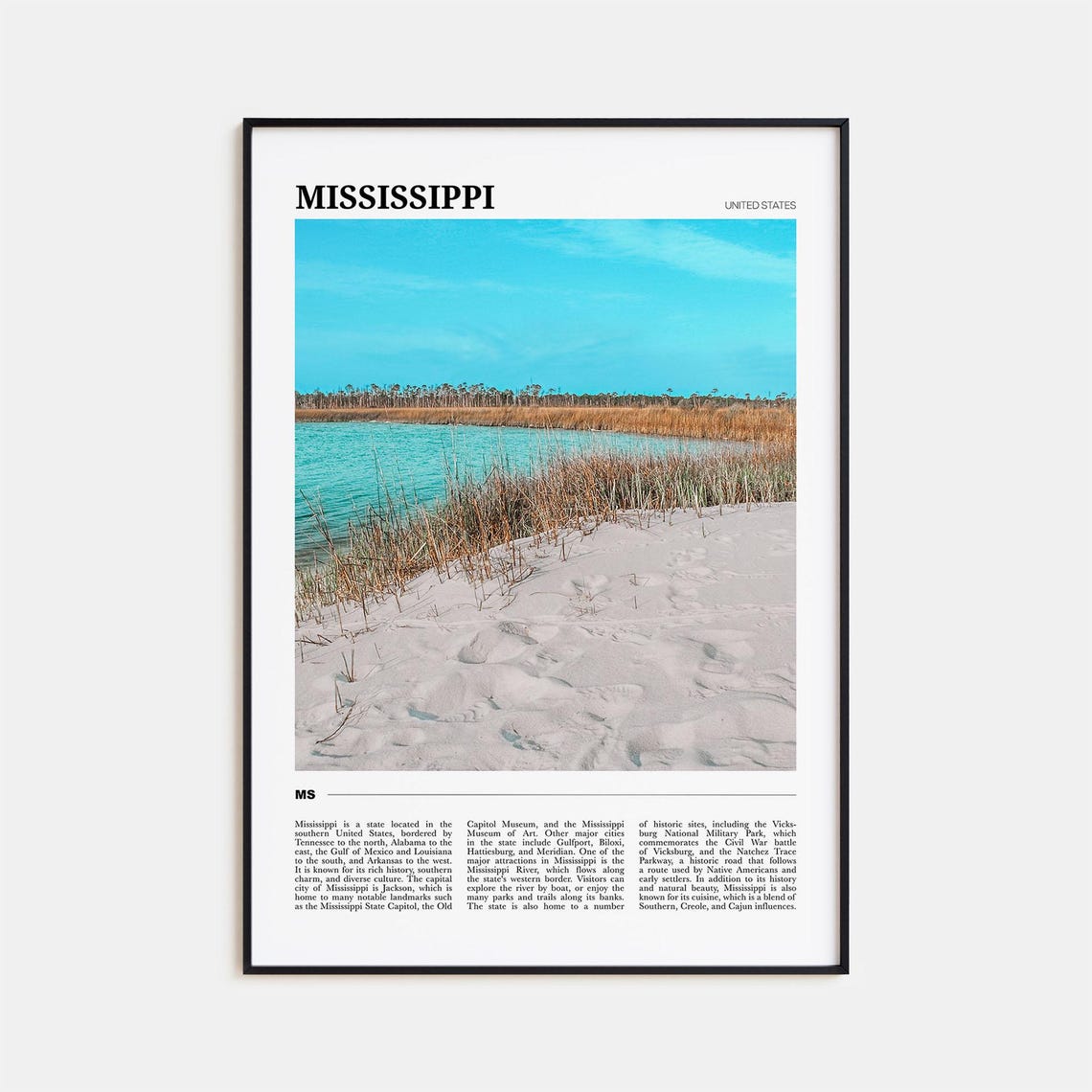 Mississippi Travel Poster No 1 Mississippi Wall Art Mississippi Poster Print Mississippi Photo Mississippi Decor United States