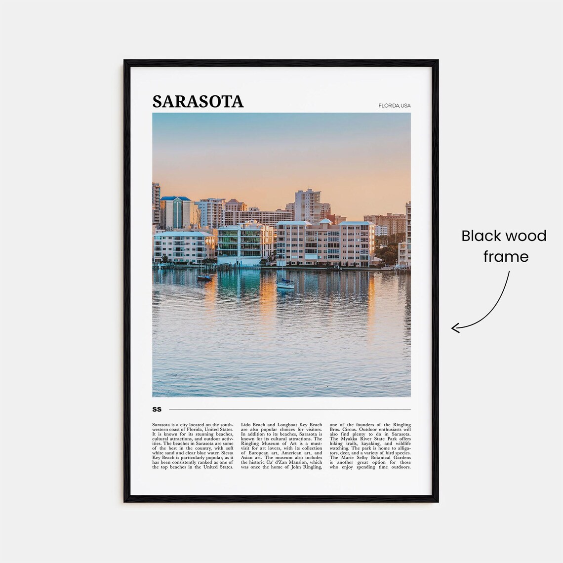 Sarasota Travel Poster, Florida Wall Art - Image 2